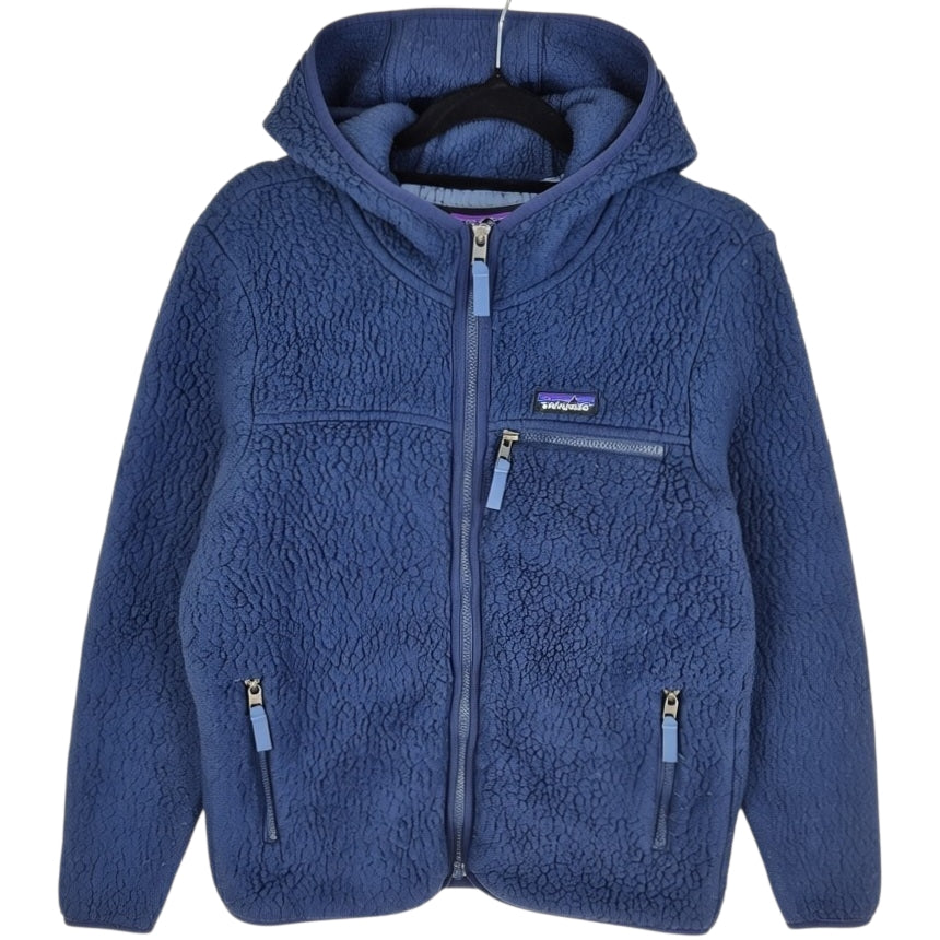 Patagonia Dark Blue Fleece Zip Hoodie Size S