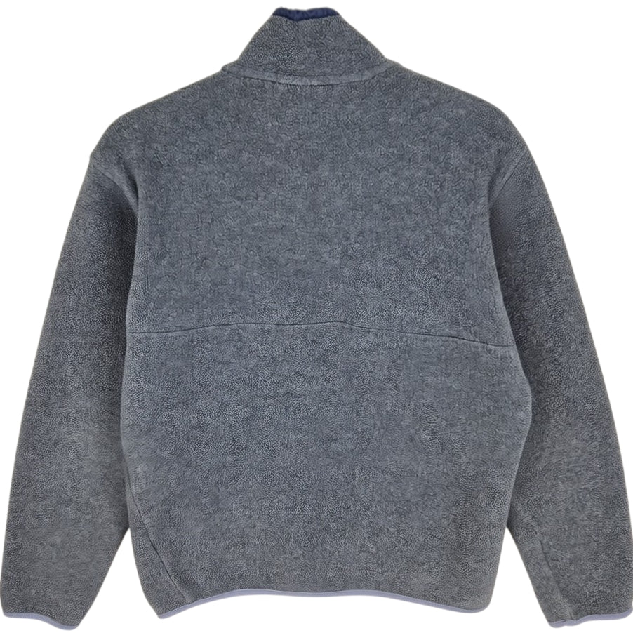 Vintage Patagonia 90's Grey Quarter Button USA Made Fleece Jumper Size M