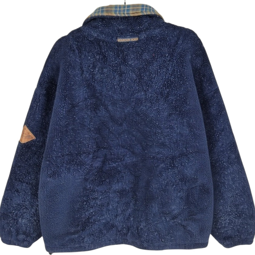 Mountain Horse Dark Blue Quarter Zip Fleece Jumper Size L