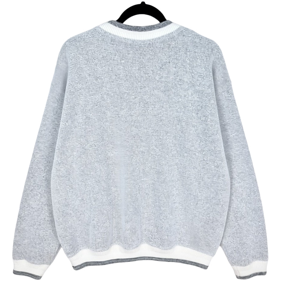 Vintage Renegade Club 80's Light Grey Alaska Fleece Jumper Size L