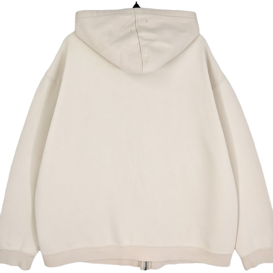 Disney Cream Brown Grumpy Zip Hoodie Size L