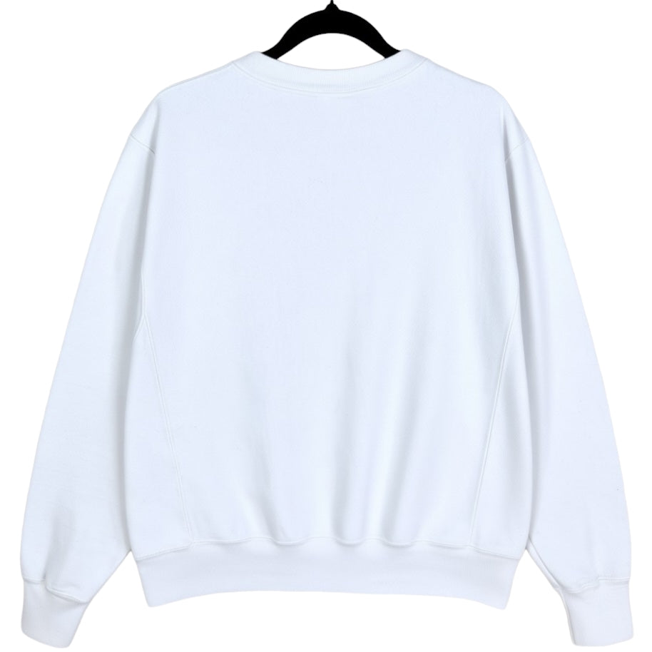 Champion Reverse Weave White Salty Beach Heavy Crewneck Sweater SIze M