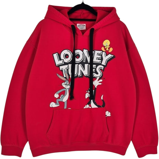 Disney Looney Tunes Red Hoodie Size XL
