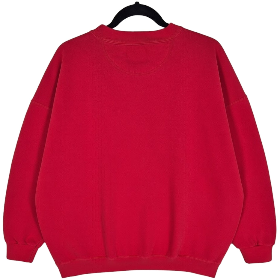 Vintage Hard Rock Cafe 90's Red USA Made Crewneck Sweater Size XL