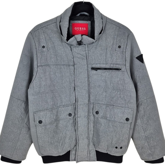 Guess Grey Quilted Jacket Size S