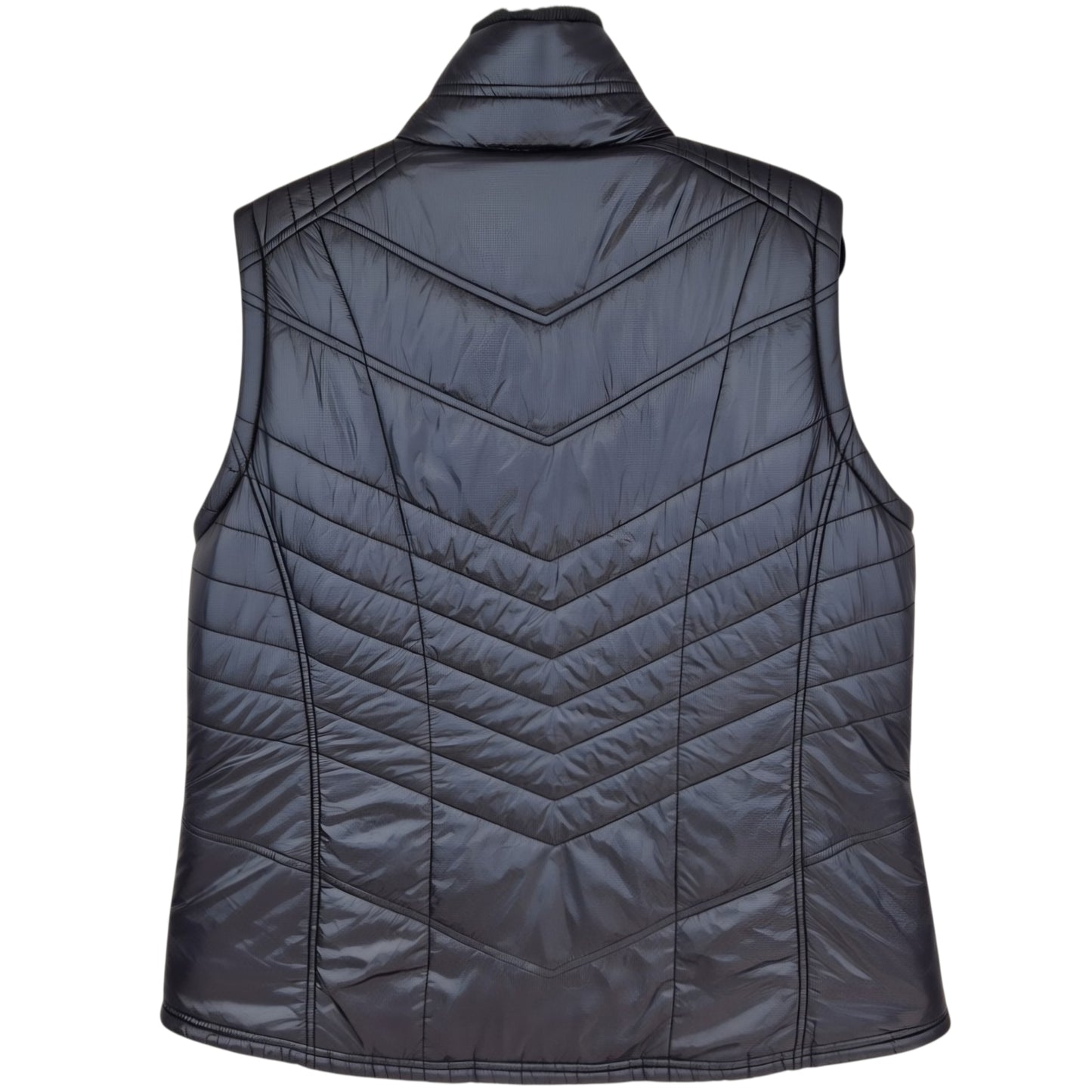 Michael Kors Womens Black Mink Fleece Padded Vest Size XL