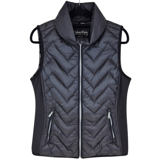Calvin Klein Performance Womens Black Padded Vest Size M