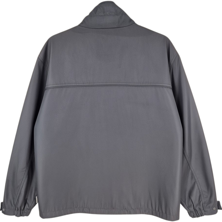 Calvin Klein Grey Windbreaker Jacket Size M