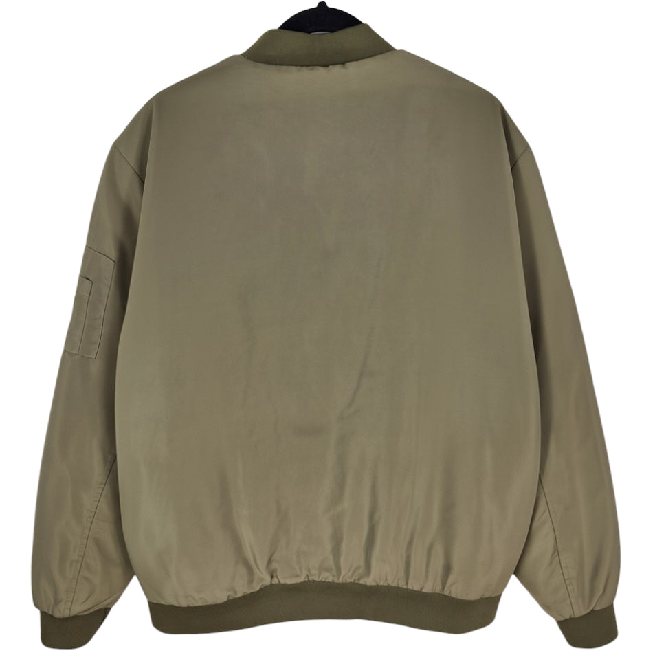 Guess Olive Green Quilted Button Jacket Size L