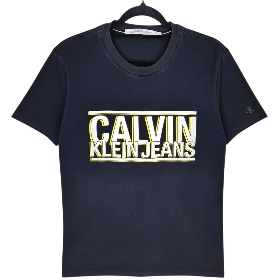 Calvin Klein Jeans Black Slim Tee Shirt Size L