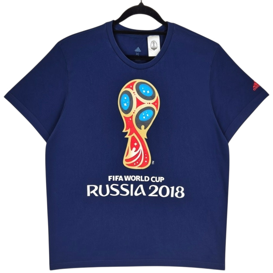 Adidas FIFA World Cup Russia 2018 Dark Blue Tee Shirt Size XL