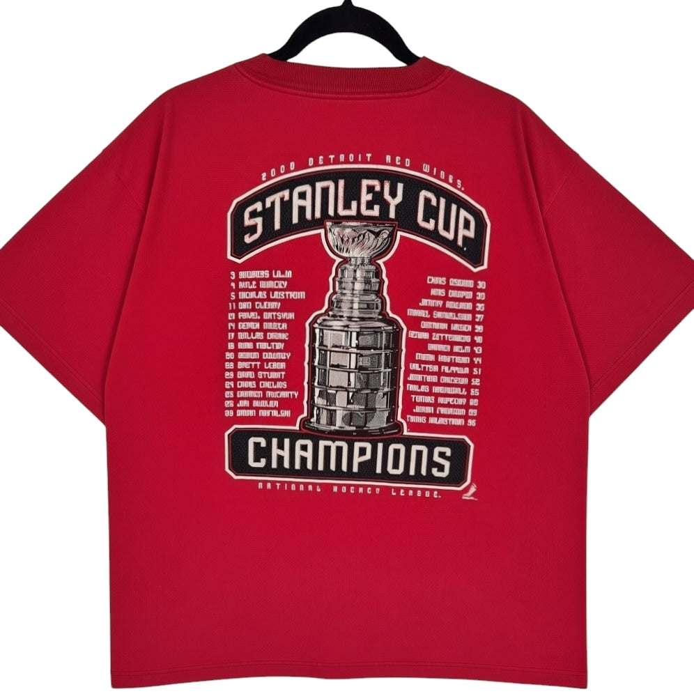 Reebok NHL Detroit Red Wings 2008 Champions Tee Shirt Size L