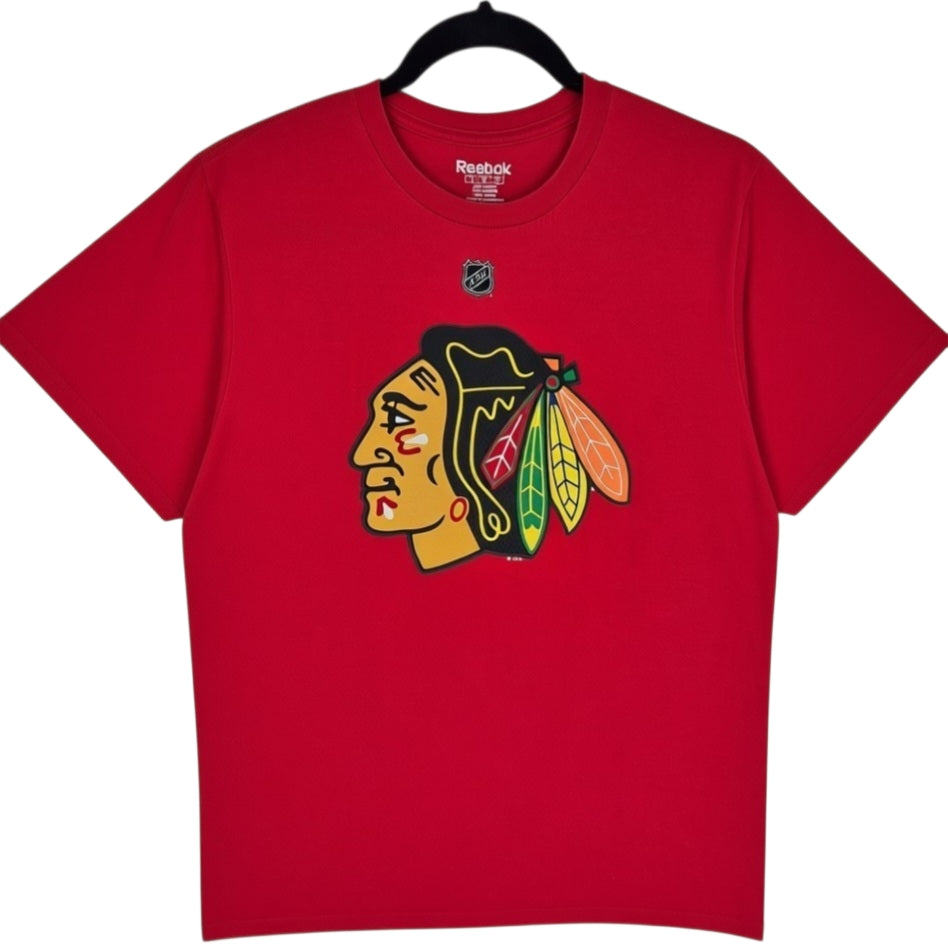 Reebok NHL Chicago Blackhawks Red Tervainen 86 Tee Shirt Size M