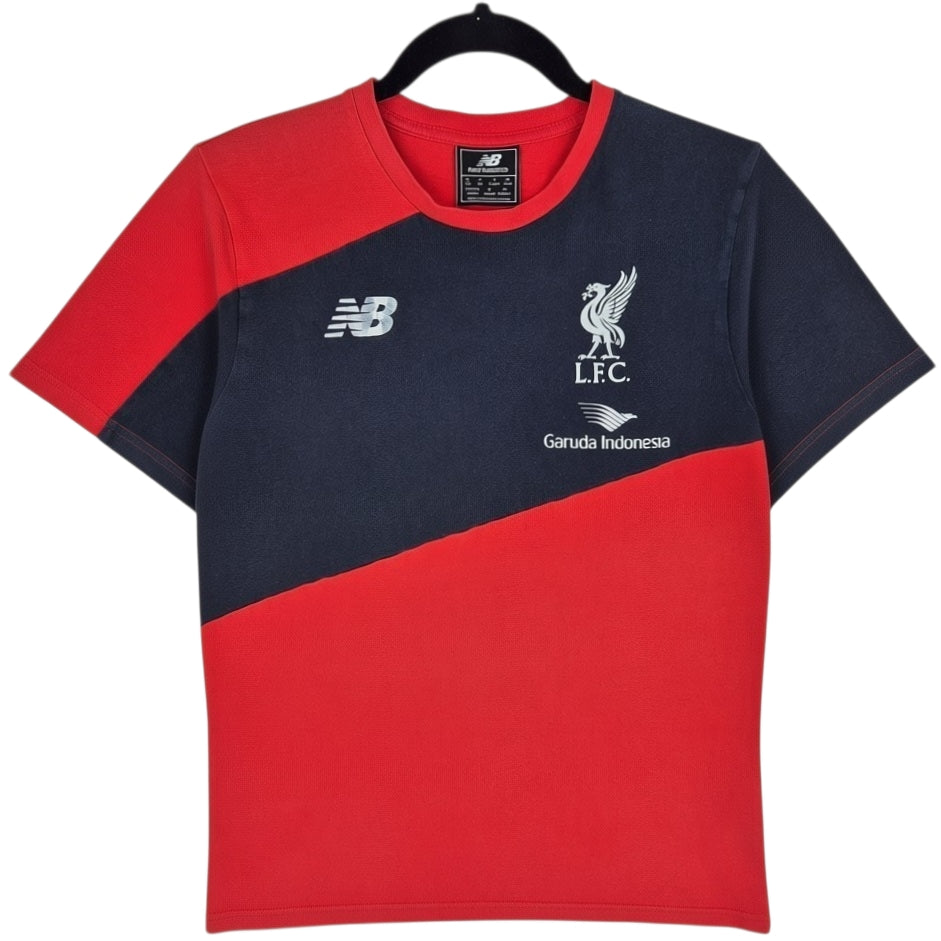 New Balance Liverpool FC Red & Grey Training Tee Shirt Size S