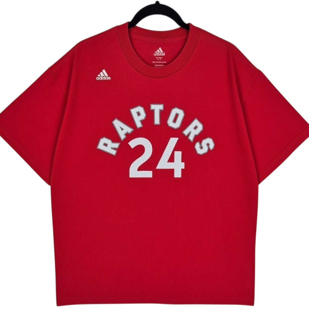 Adidas NBA Toronto Raptors Red Powell 24 Tee Shirt Size XL