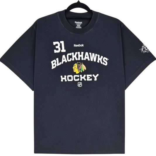Reebok NHL Chicago Blackhawks 2010 Final Niemi 31 Tee Shirt Size M