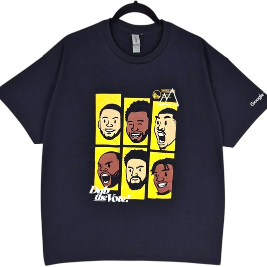 2023 Golden State Warriors All Star Black Dub The Vote Tee Shirt Size XL