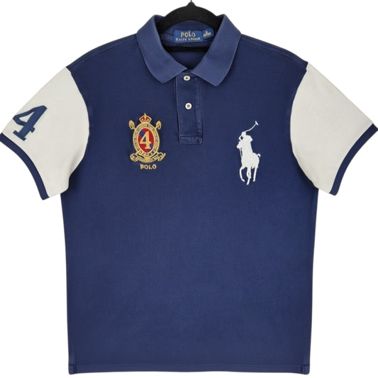 Polo Ralph Lauren Blue Custom Fit Big Pony Polo Shirt Size M
