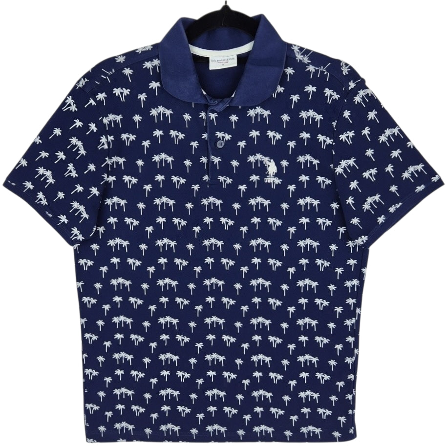 US Polo Assn Dark Blue Slim Polo Shirt Size S
