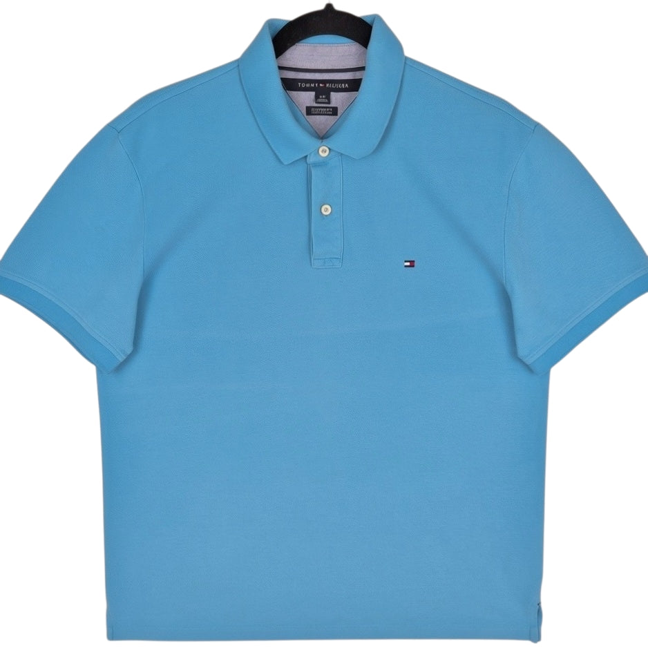 Tommy Hilfiger Light Blue Custom Fit Polo Shirt Size L