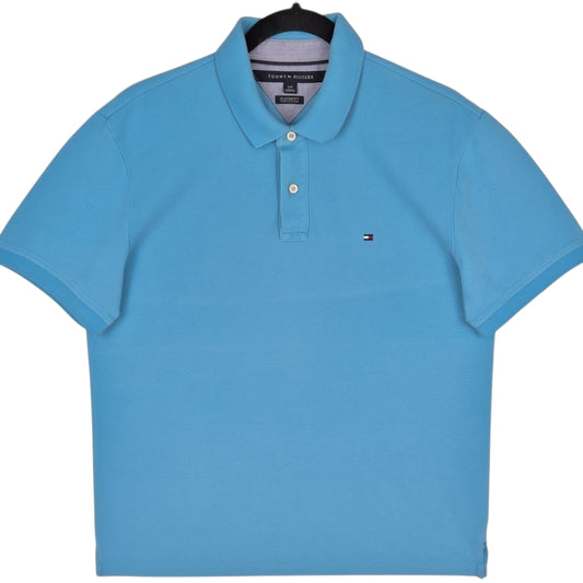 Tommy Hilfiger Light Blue Custom Fit Polo Shirt Size L