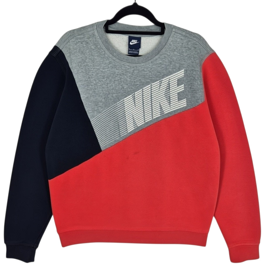 Nike Grey & Red Crewneck Sweater Size M