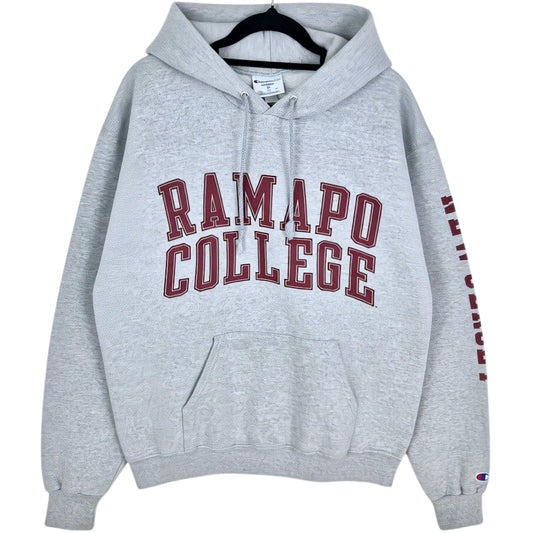 Champion Ramapo College New Jersey Light Grey Hoodie Size M
