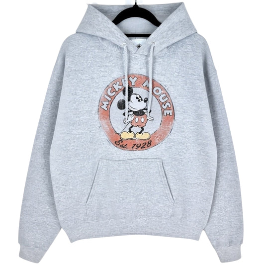 Disney Mickey Mouse Light Grey Hoodie Size S