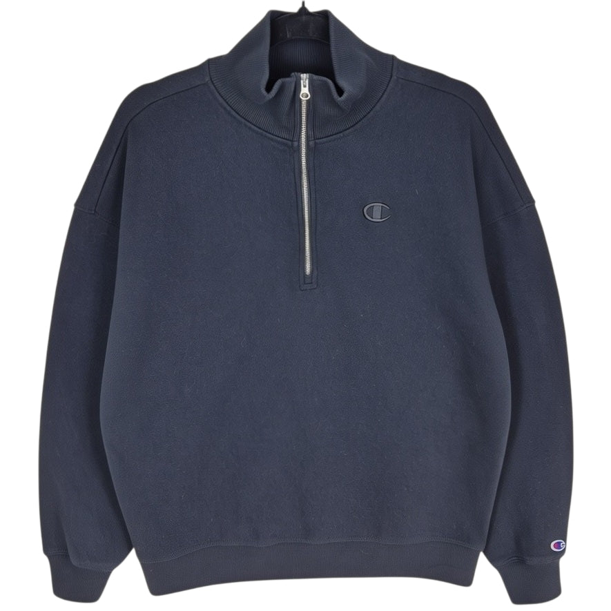 Champion Black Quarter Zip Sweater Size S
