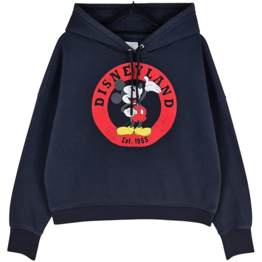 Disneyland Mickey Mouse Womens Black Oversized Hoodie Size L