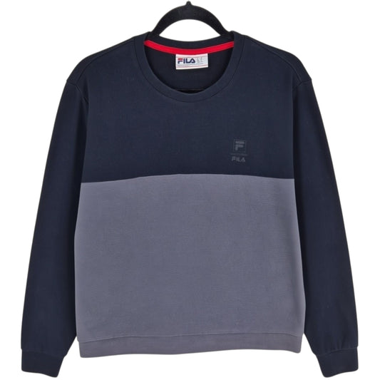 FILA Black & Grey Crewneck Sweater Size M