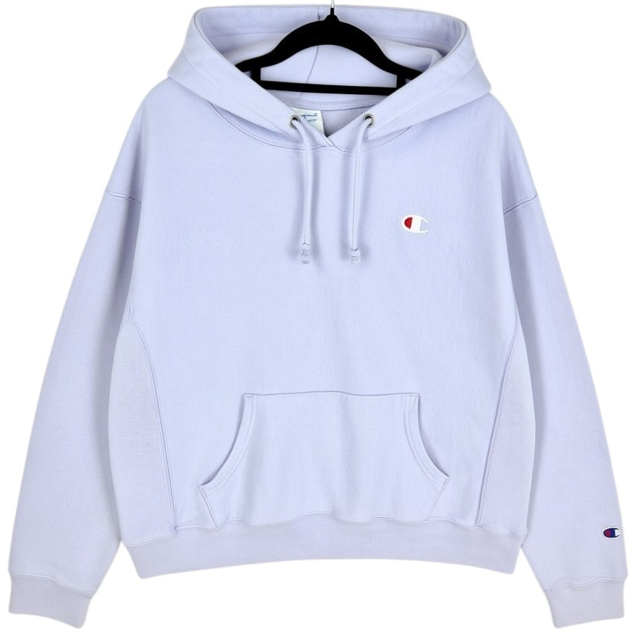 Champion Reverse Weave Light Purple Heavy Hoodie Size L