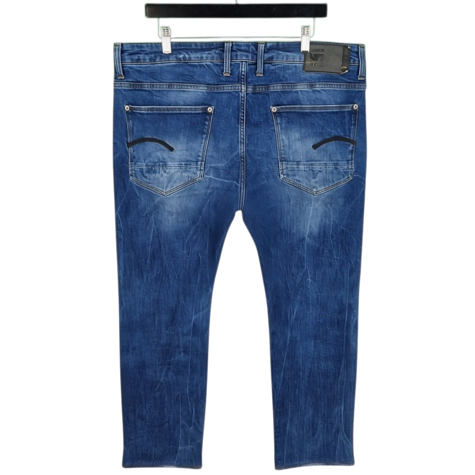 G Star Raw Jeans Blue Revend Straight Leg Denim W38
