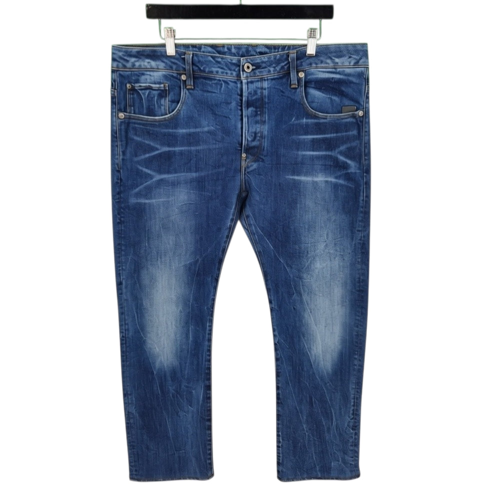 G Star Raw Jeans Blue Revend Straight Leg Denim W38