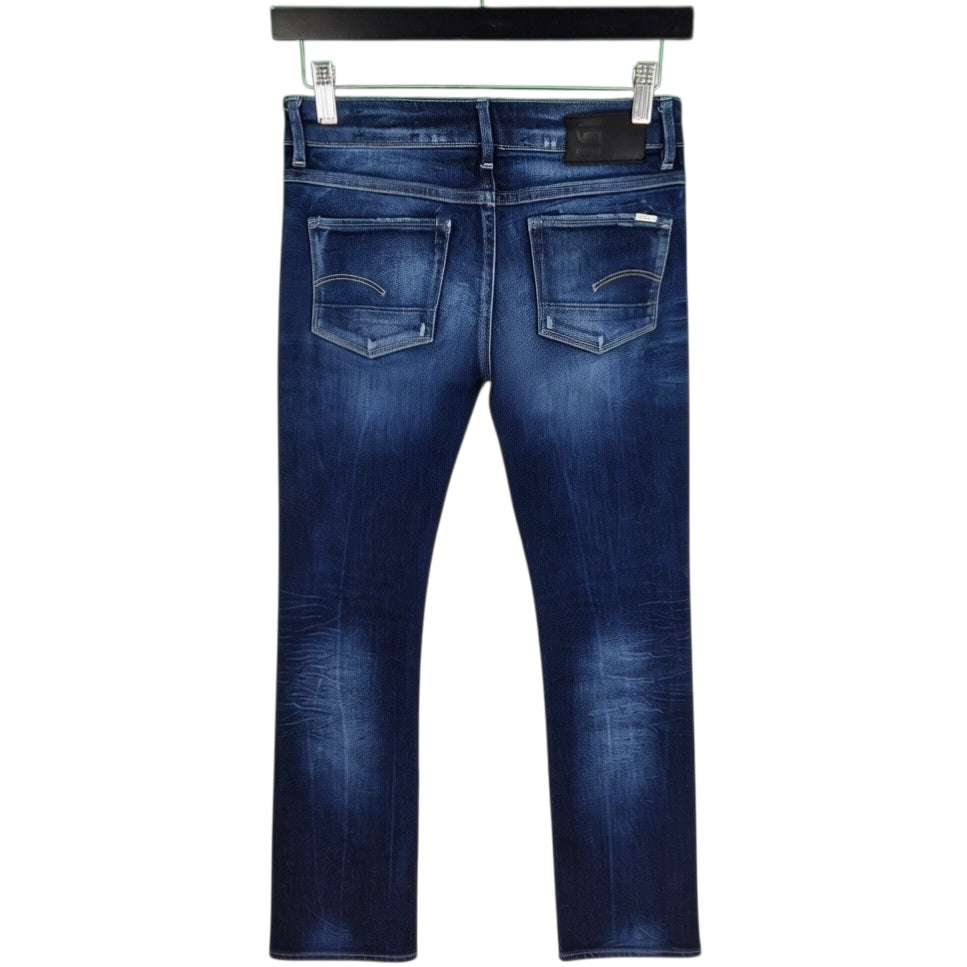 G Star Raw Jeans Womens Dark Blue Low Waist Denim W23