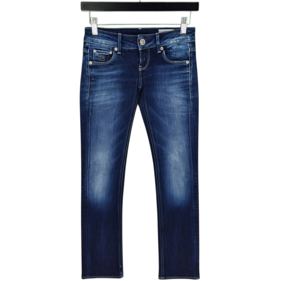 G Star Raw Jeans Womens Dark Blue Low Waist Denim W23