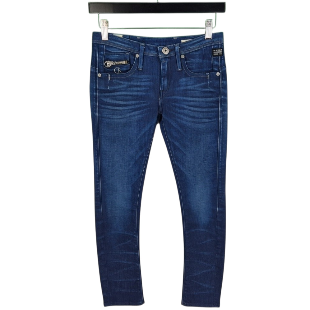 G Star Raw Jeans Womens Dark Blue Low Waist Denim W26