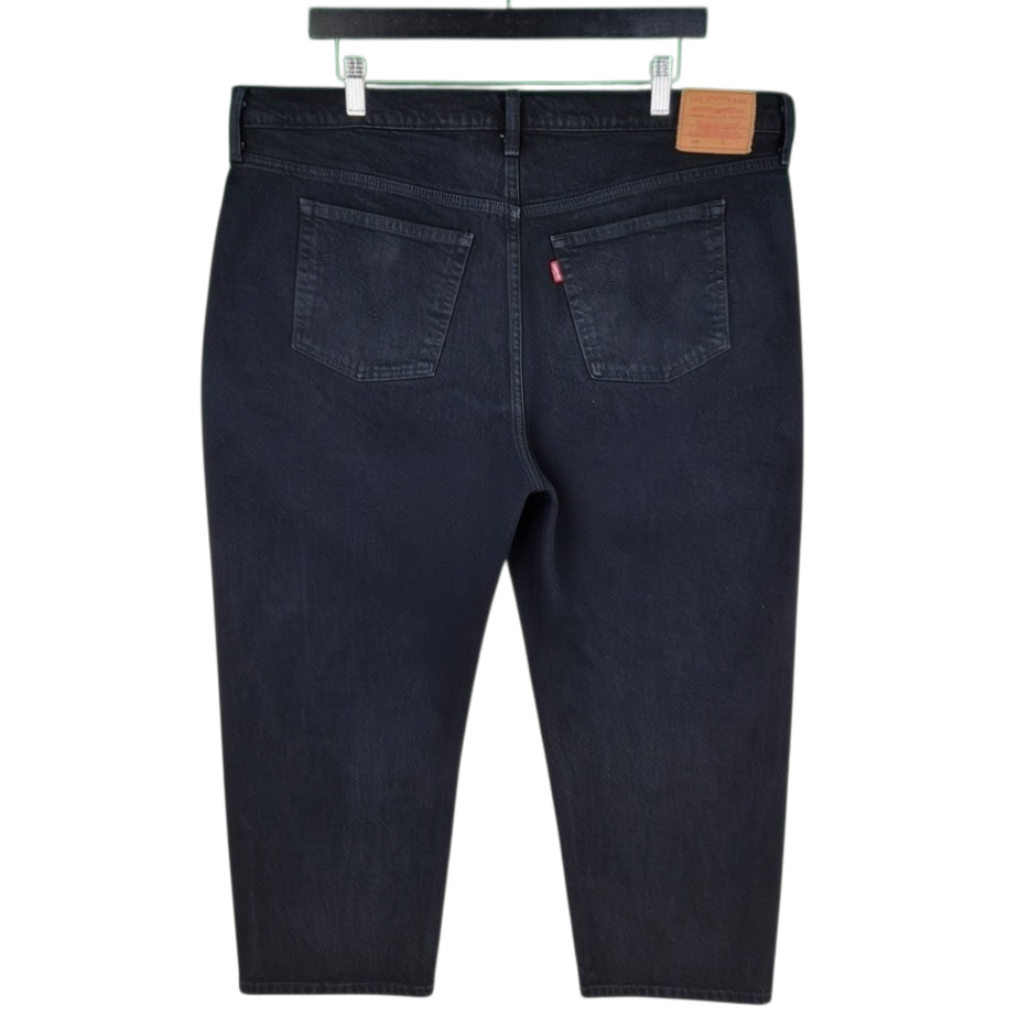 Levis Premium 501 Jeans Womens Black Denim W39