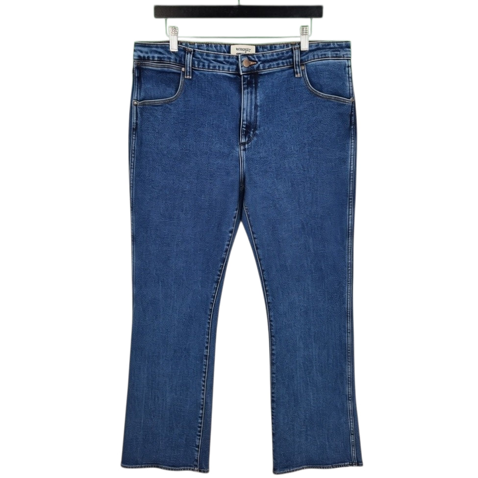 Wrangler Jeans Womens Blue Heavy Mid Bootcut Denim W36