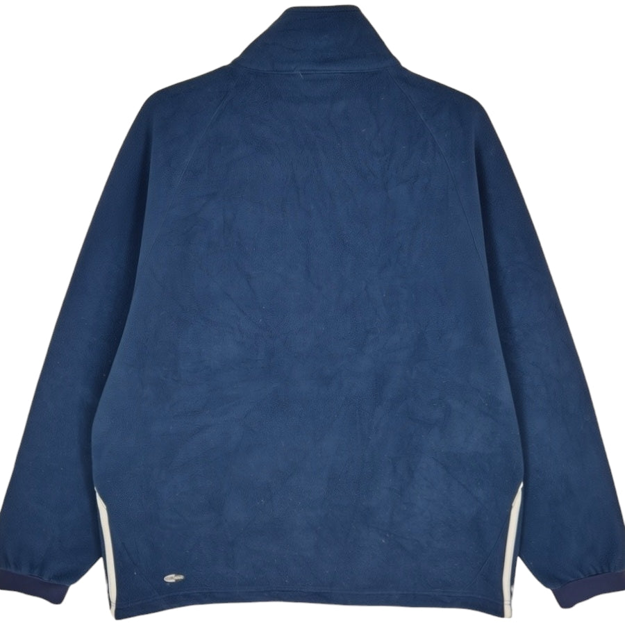 Vintage Adidas 2000's Western Basketball Dark Blue Fleece Jumper Size M