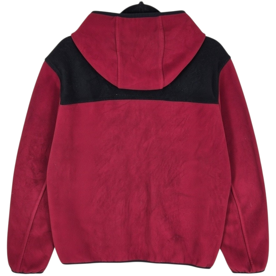 Tommy Hilfiger Burgundy Hooded Fleece Zip Jumper Size L