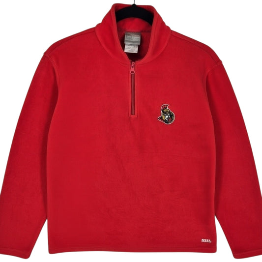 NHL Ottawa Senators Red Quarter Zip Fleece Jumper Size S