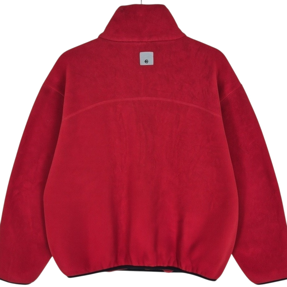 Vintage Nautica Competition 90's Red Quarter Zip Fleece Jumper Size M