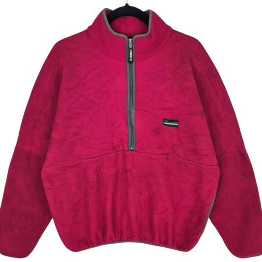 Vintage Ramsey Outdoor 90's Burgundy USA Made Fleece Jumper Size XL