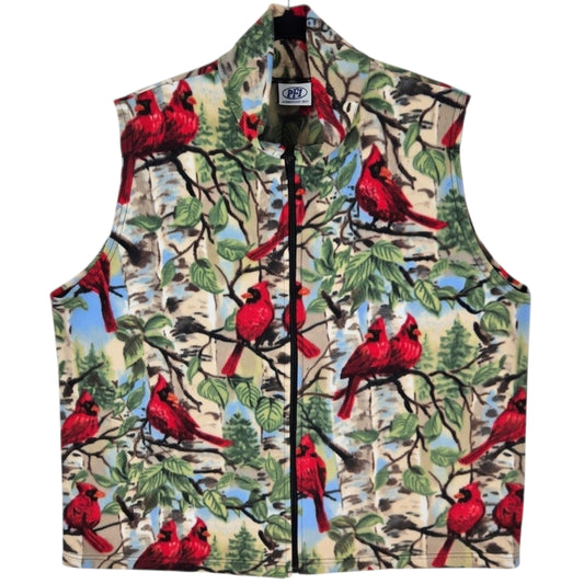 Vintage PFI Fashions 90's Colourful USA Made Fleece Vest Size XL