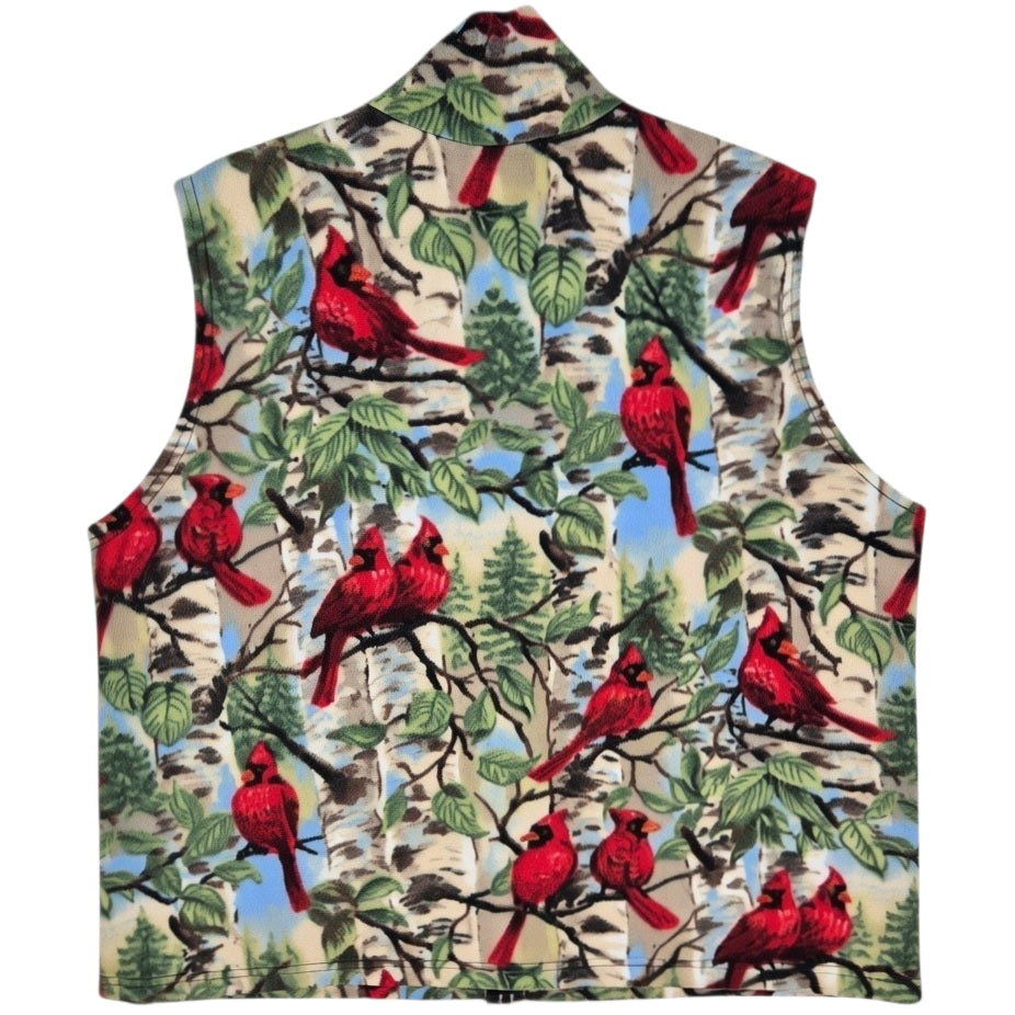 Vintage PFI Fashions 90's Colourful USA Made Fleece Vest Size XL