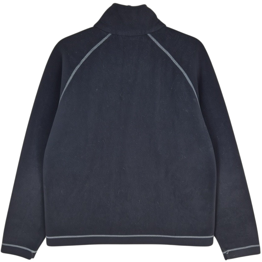Vintage Timberland Weathergear 90's Black Quarter Zip Fleece Jumper Size L