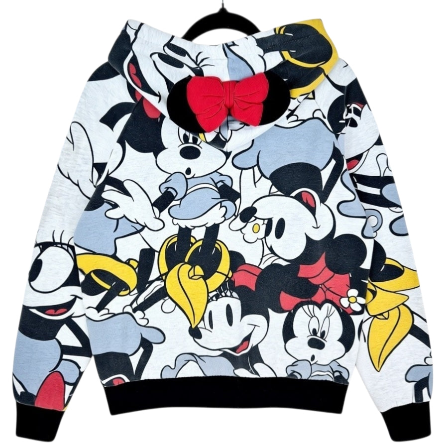 Disney Minnie Mouse Light Grey Hoodie Size S