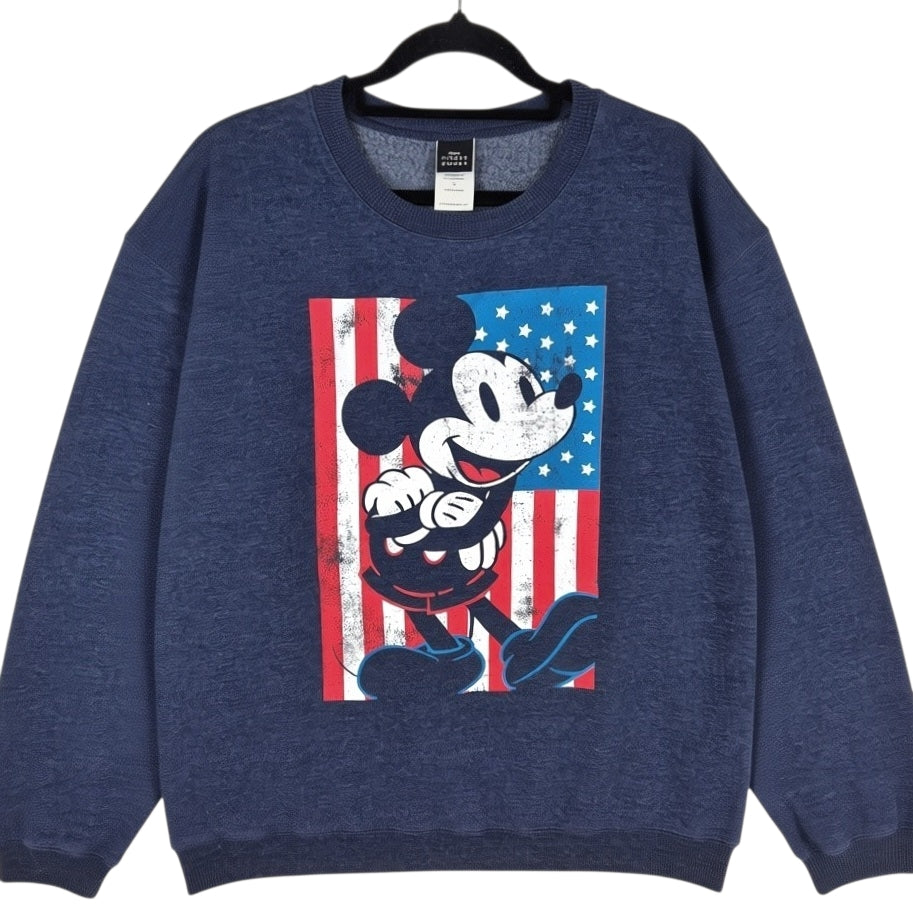 Disney Mickey Mouse Dark Blue Crewneck Sweater Size XL
