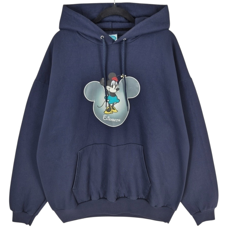 Disney Minnie Mouse Elizabeth Dark Blue Personalized Hoodie Size XL